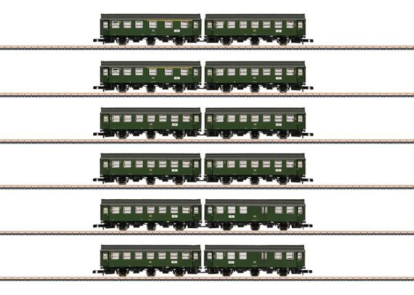 Märklin Set mit 6 Umbauwagen-Paaren im Display neu