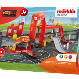 Märklin Märklin my world - Feuerwehr Station mit Licht- und Soundfunktion neu